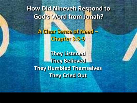 how long did nineveh repentance last|Jonah 3 Chapter Summary .